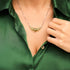 Evergreen | .925 Sterling Silver | Firefly Glass Infinity Clasp Necklace
